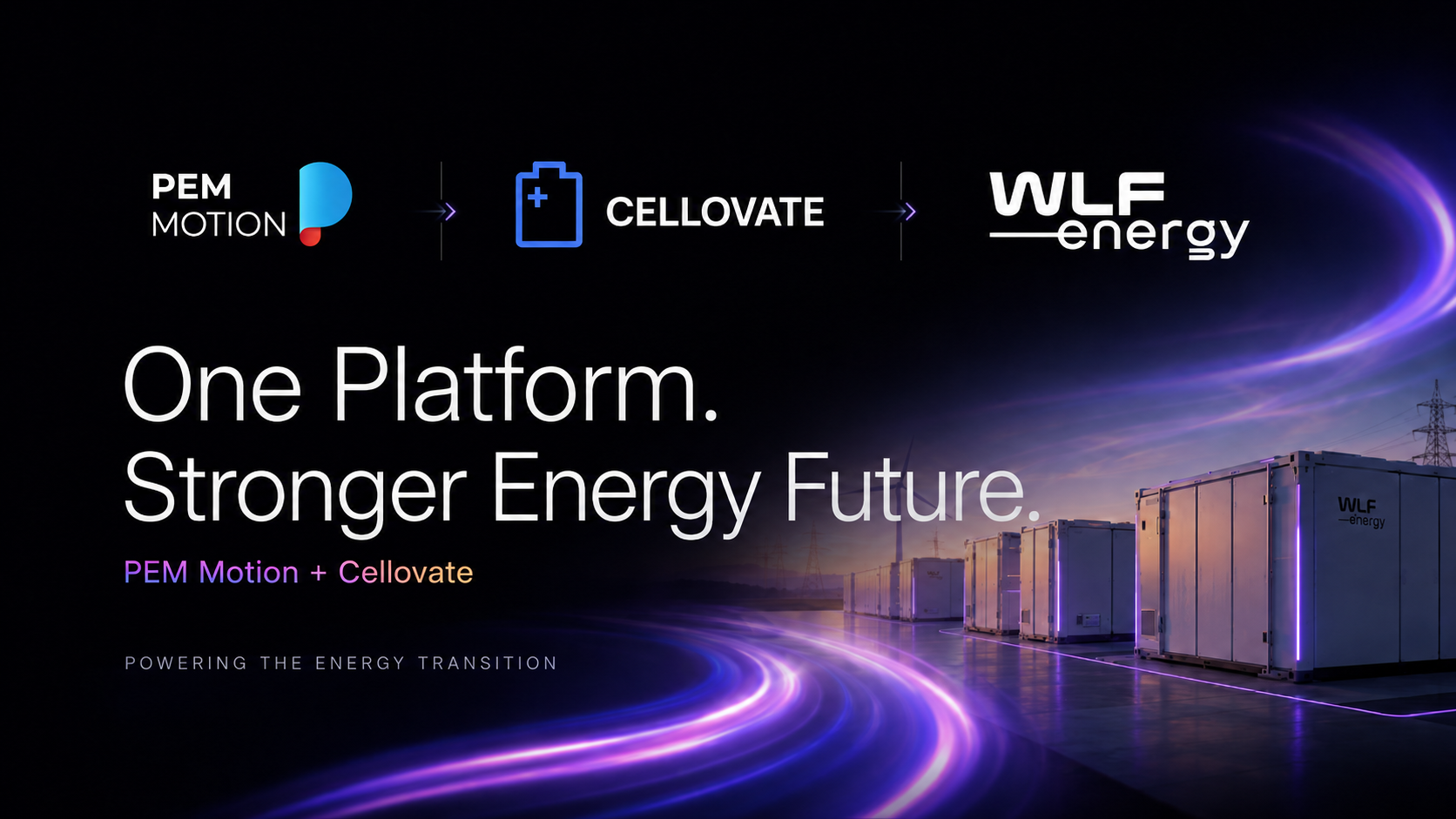 WLF Energy integrates PEM Motion’s BMS business unit and the Cellovate Battery Production Lab — June 2026
